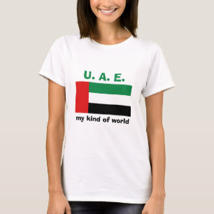 Camiseta UAE Bandera + Mapa + Texto