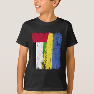 Camiseta Uae Ucrania Media Bandera Herencia Emiratí Ucrania