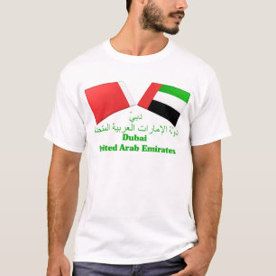 Camiseta UAE y tejas de la bandera de Dubai