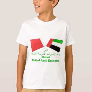 Camiseta UAE y tejas de la bandera de Dubai