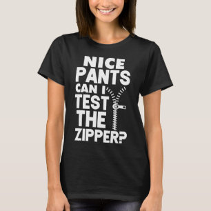 Camiseta Ual Naughty Nice Pants Puedo Probar El Zipper