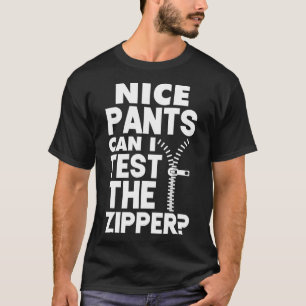 Camiseta Ual Naughty Nice Pants Puedo Probar El Zipper