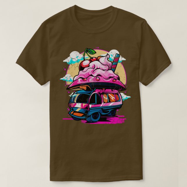 Camiseta UAP de la nave espacial del domingo de retro (Diseño del anverso)