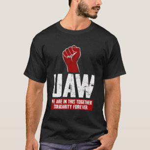 Camiseta Uaw En Huelga Red Tee Unió A Los Trabajadores Del
