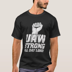 Camiseta Uaw Strike Red Tee Unión de Trabajadores Automátic