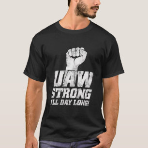 Camiseta Uaw Strike Red Tee Unión de Trabajadores Automátic