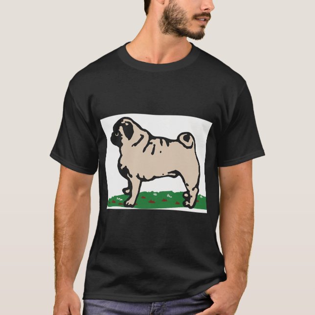 Camiseta Ube el Cartoon Pug (Anverso)