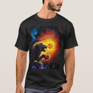 Camiseta ÜBERMENSCH LION vs Dragon Nietzche impressioni
