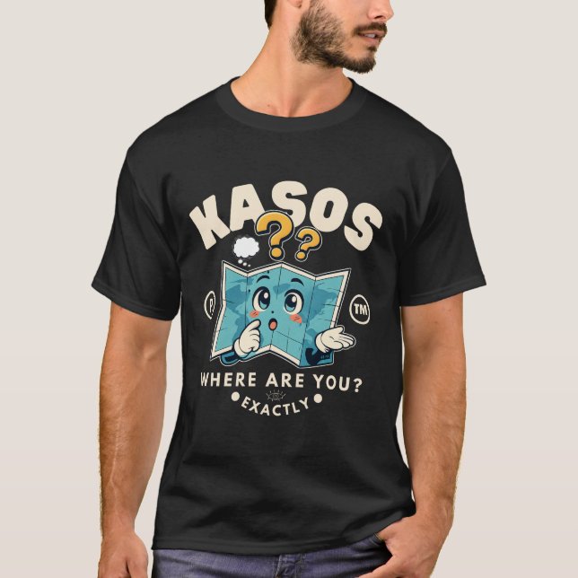Camiseta Ubicación de Kasos (Grecia) (Anverso)