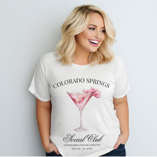 Camiseta Ubicación de la fiesta de la bachillerato rosa del