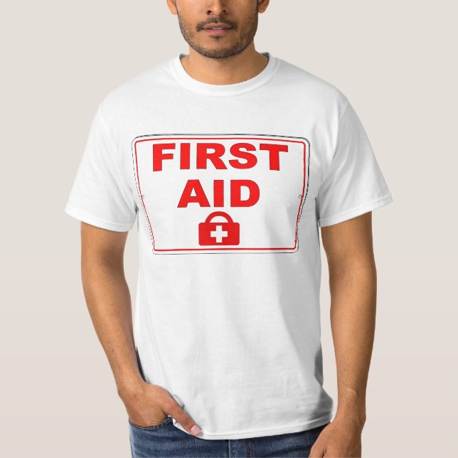 Camiseta Ubicación del kit de primeros auxilios (Anverso)