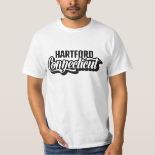 Camiseta Ubicación personalizada y texto Connecticut
