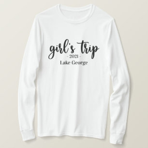 Camiseta Ubicación y año del viajero del Chica de guiones