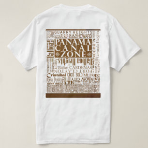 Camiseta Ubicaciones de PCZ en el papel viejo con la