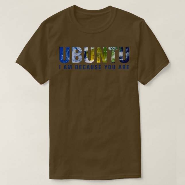 Camiseta Ubuntu, lo soy porque eres ligero (Diseño del anverso)