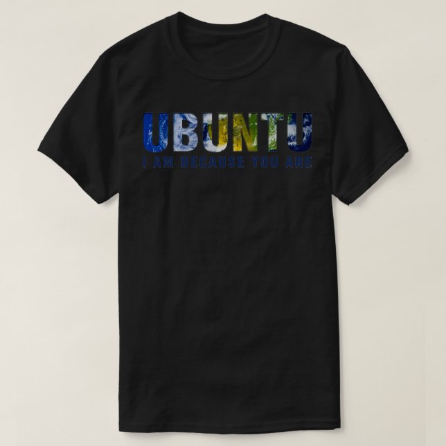Camiseta Ubuntu, lo soy porque eres ligero (Diseño del anverso)