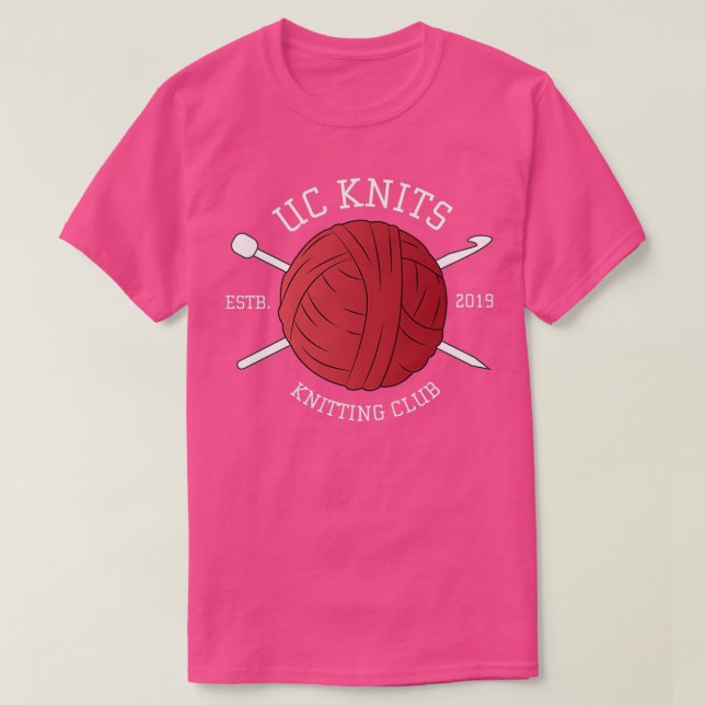 Camiseta UC Knits Knitting Club Darks (Diseño del anverso)