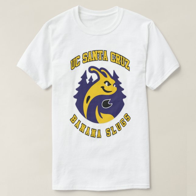 CAMISETA UC SANTA CRUZ - BANANA SLUGS (Diseño del anverso)