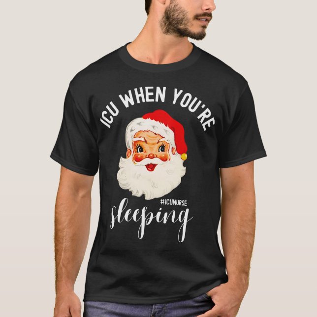 Camiseta UCI cuando estás durmiendo Navidades divertidos de (Anverso)