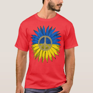 Camiseta Ucrania azul girasol amarillo apoya la novela de l