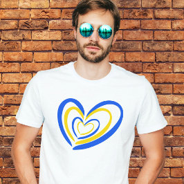 Camiseta Ucrania azul y amarilla inspiran paz no guerra