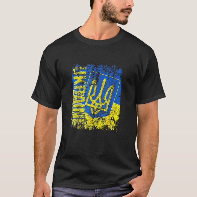 Camiseta Ucrania Bandera El Amor Ucraniano Orgulloso De Ser (Anverso)