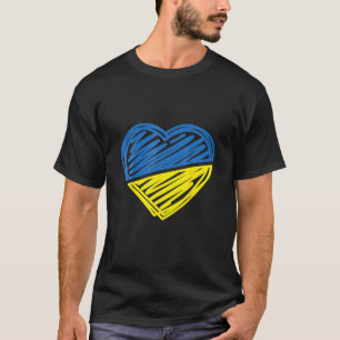 Camiseta Ucrania Bandera el corazón de Ucrania