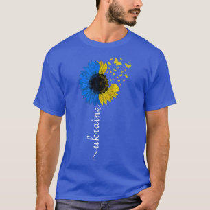 Camiseta Ucrania, bandera ucraniana de girasol vintage