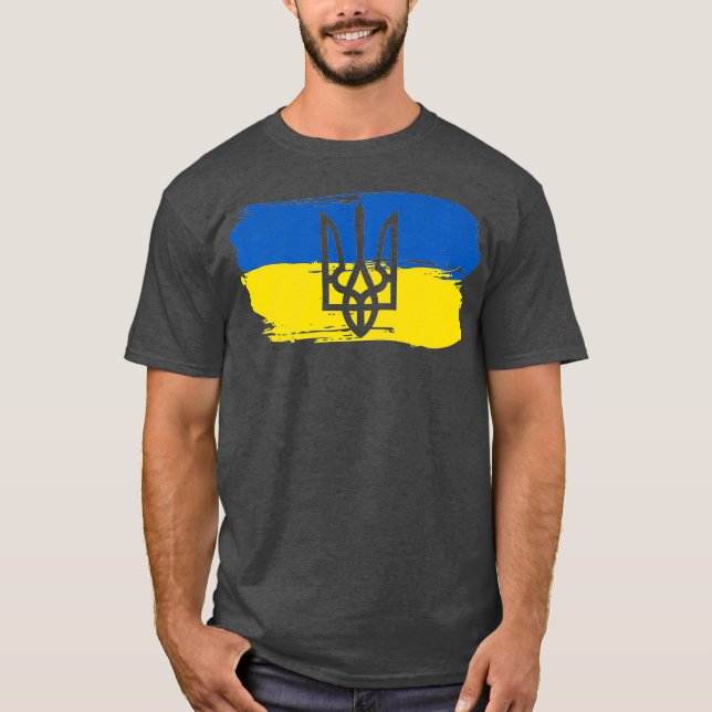 Camiseta Ucrania Bandera ucraniana: Ucrania: Ucrania, Ucran (Anverso)