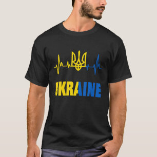 Camiseta Ucrania con bandera latiendo a Ucrania