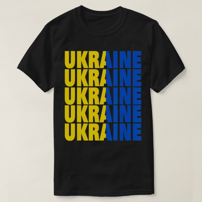 Camiseta Ucrania con Ucrania 1  (Diseño del anverso)
