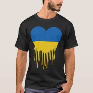 Camiseta Ucrania Corazón Sangrante Apoyo Y Apoya A Ucrania