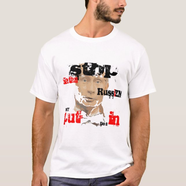 Camiseta Ucrania de intersección con ucrania stop rusia sto (Anverso)