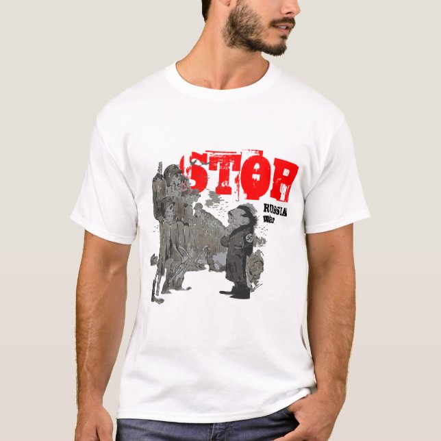 Camiseta Ucrania de intersección con ucrania stop rusia sto (Anverso)