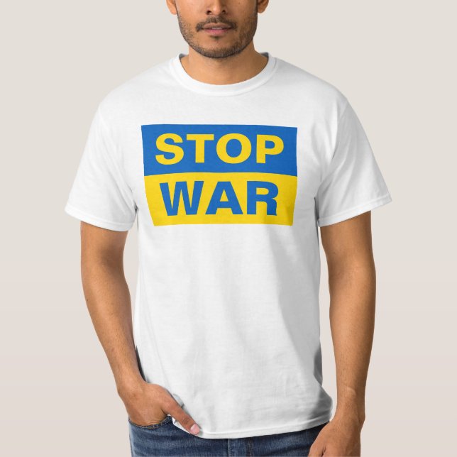 Camiseta Ucrania: Detener la guerra (Anverso)
