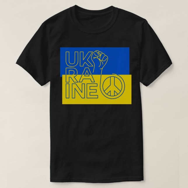Camiseta Ucrania, el impulso de paz 1 (Diseño del anverso)