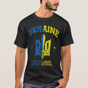 Camiseta Ucrania El Líder Del Mundo Libre Vintage Ukrai