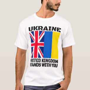 Camiseta Ucrania El Reino Unido está contigo Apoyo británic