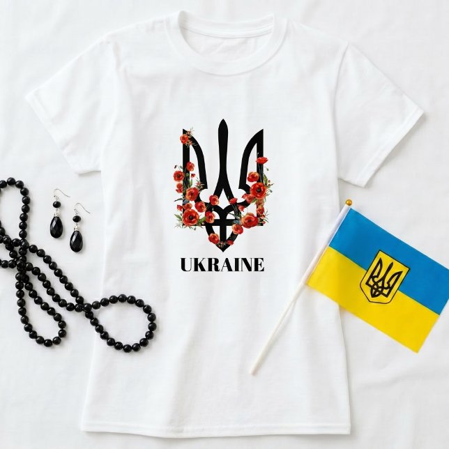 Camiseta UCRANIA. Escudo de Armas. Tridente. Tryzub.  Camis (Subido por el creador)