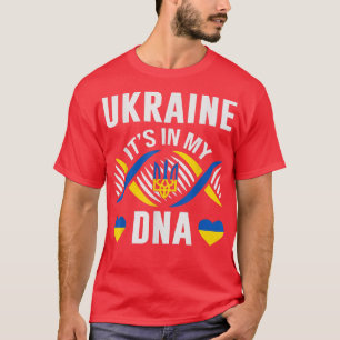 Camiseta Ucrania está en mi ADN Bandera del Orgullo Naciona