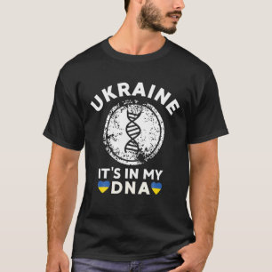 Camiseta Ucrania está en mi ADN Está en mi apoyo al ADN U