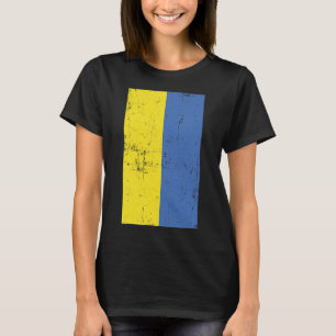 Camiseta Ucrania Europa del Este Kiev Bandera Deteriorada