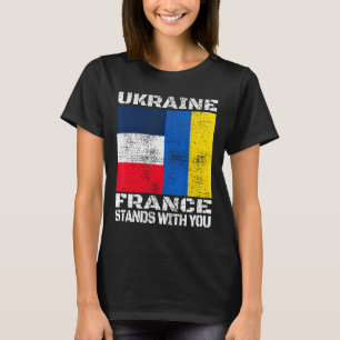 Camiseta Ucrania Francia Está Contigo Bandera De Apoyo Fran