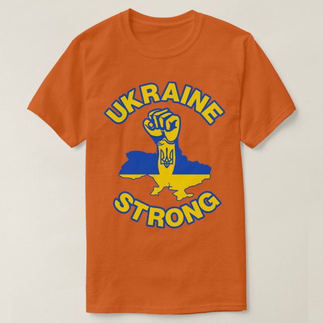 Camiseta Ucrania fuerte (Diseño del anverso)