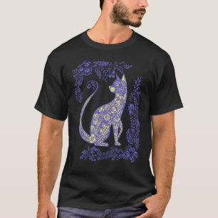 Camiseta Ucrania Gato Lindo Floral Vintage Ucraniano Vyshyv
