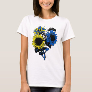 Camiseta Ucrania Girasol Azul Amarillo Bandera Ucraniana So