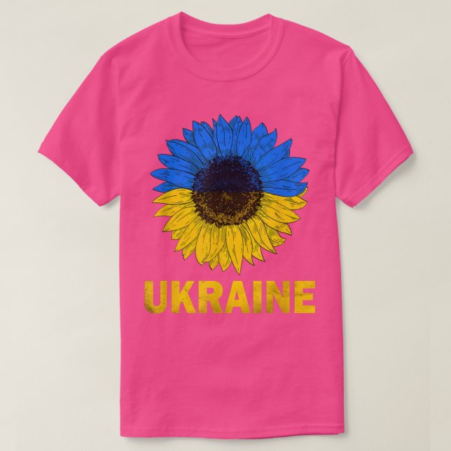 Camiseta Ucrania Girasol Bandera Ucraniana Paz Ucrania Faja (Diseño del anverso)