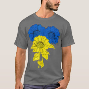 Camiseta Ucrania girasoles azul amarillo apoyo paz Ucrania
