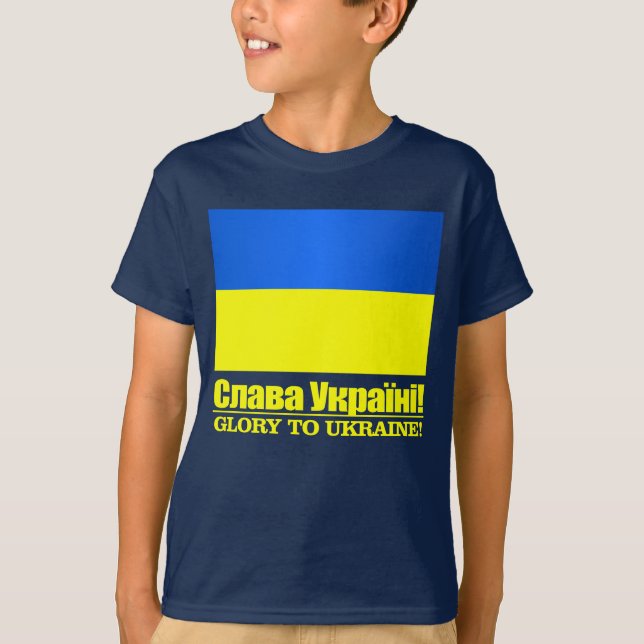 Camiseta Ucrania (Gloria a Ucrania) (Anverso)