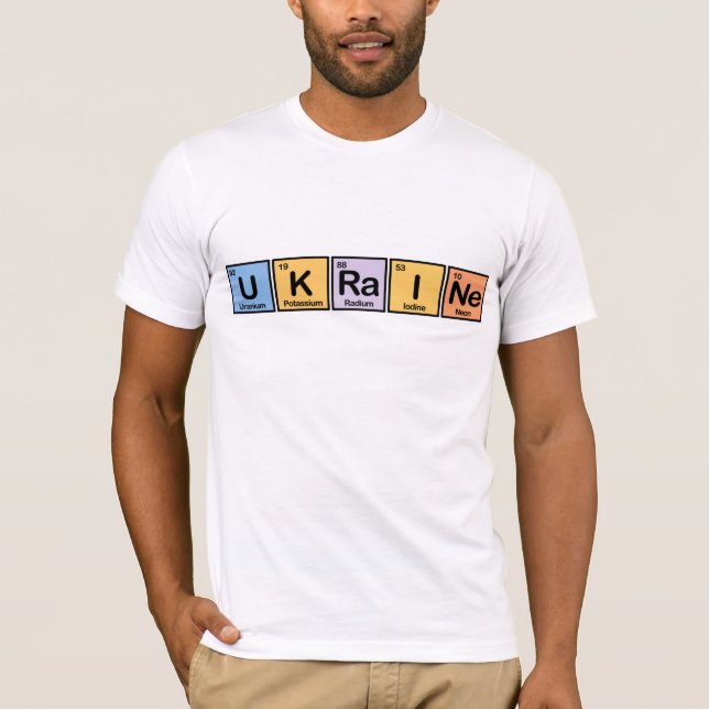 Camiseta Ucrania hizo de elementos (Anverso)